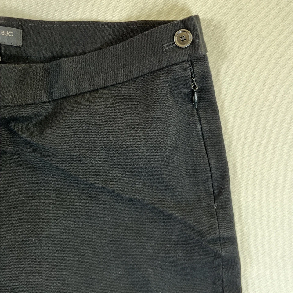 Pantalones de vestir para mujer Banana Republic negros ajustados al tobillo talla 8 Foto 3 de 4