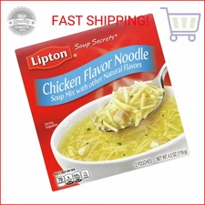 SOUP SECRETS Lipton Instant Soup Mix Chicken Flavor Noodle For a Warm Cup of Sou