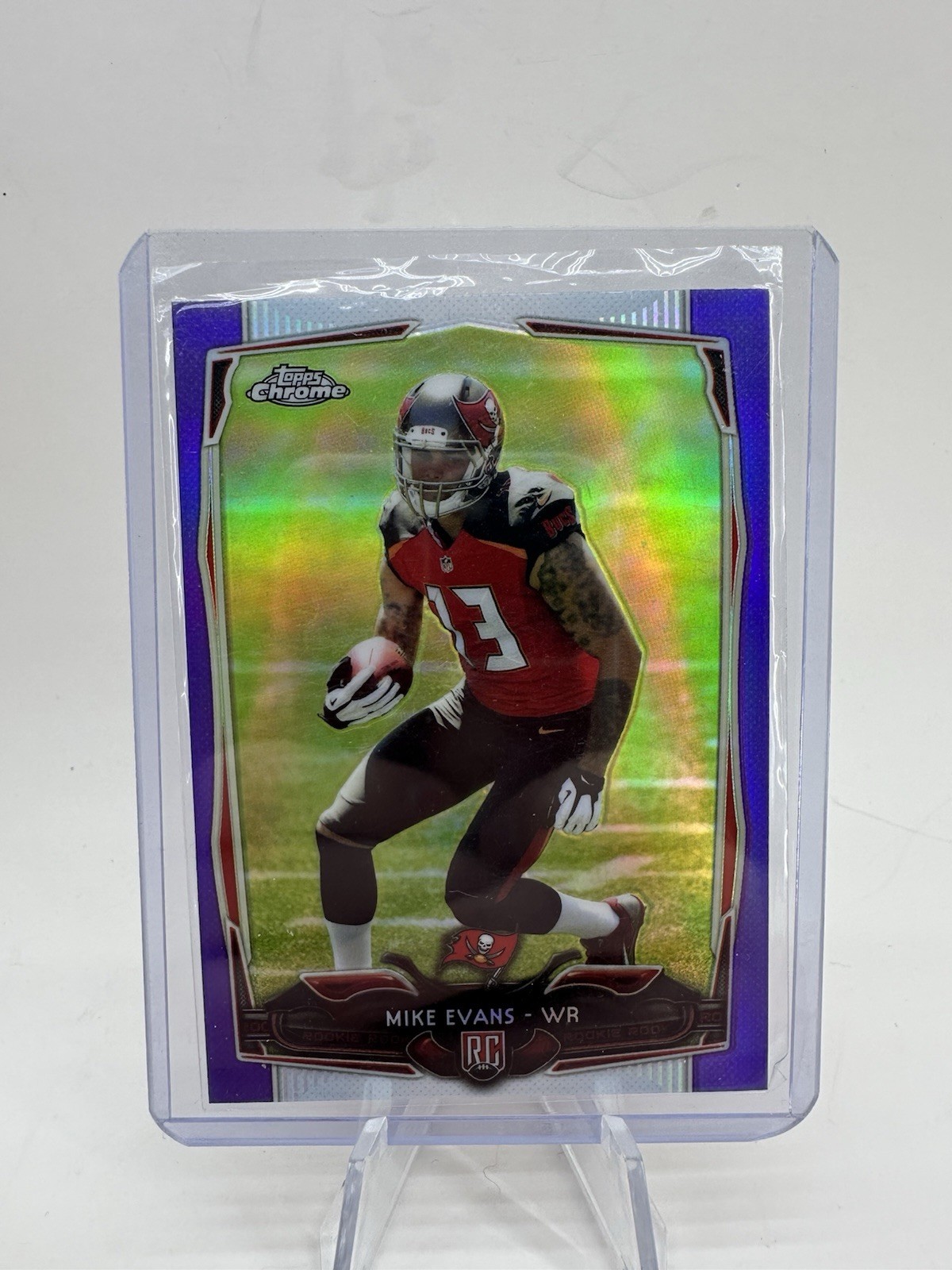 2014 Topps Chrome - Mike Evans #185 Purple Refractor (RC)