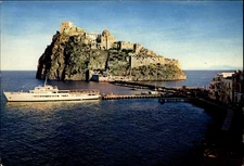 Castello Aragonese Ischia Italy vintage postcard q347