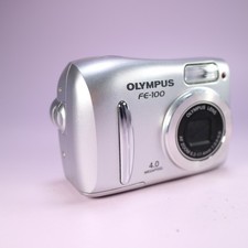 Olympus FE-100 4.0MP Compact Digital Camera Silver Tested