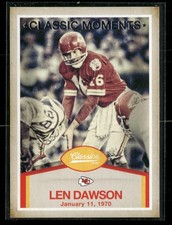 2016 Panini Classics #4 Len Dawson Classic Moments