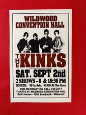 THE KINKS WILDWOOD CONVENTION HALL CONCERT POSTER (MULTI SIZES) FREE SHIPING