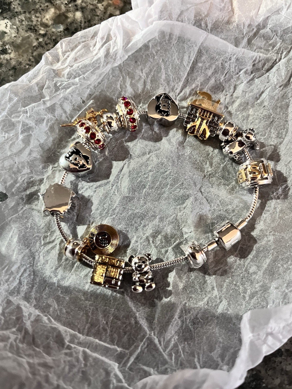 The Bradford Exchange Legend of Elvis Charm Bracelet Elvis Presley