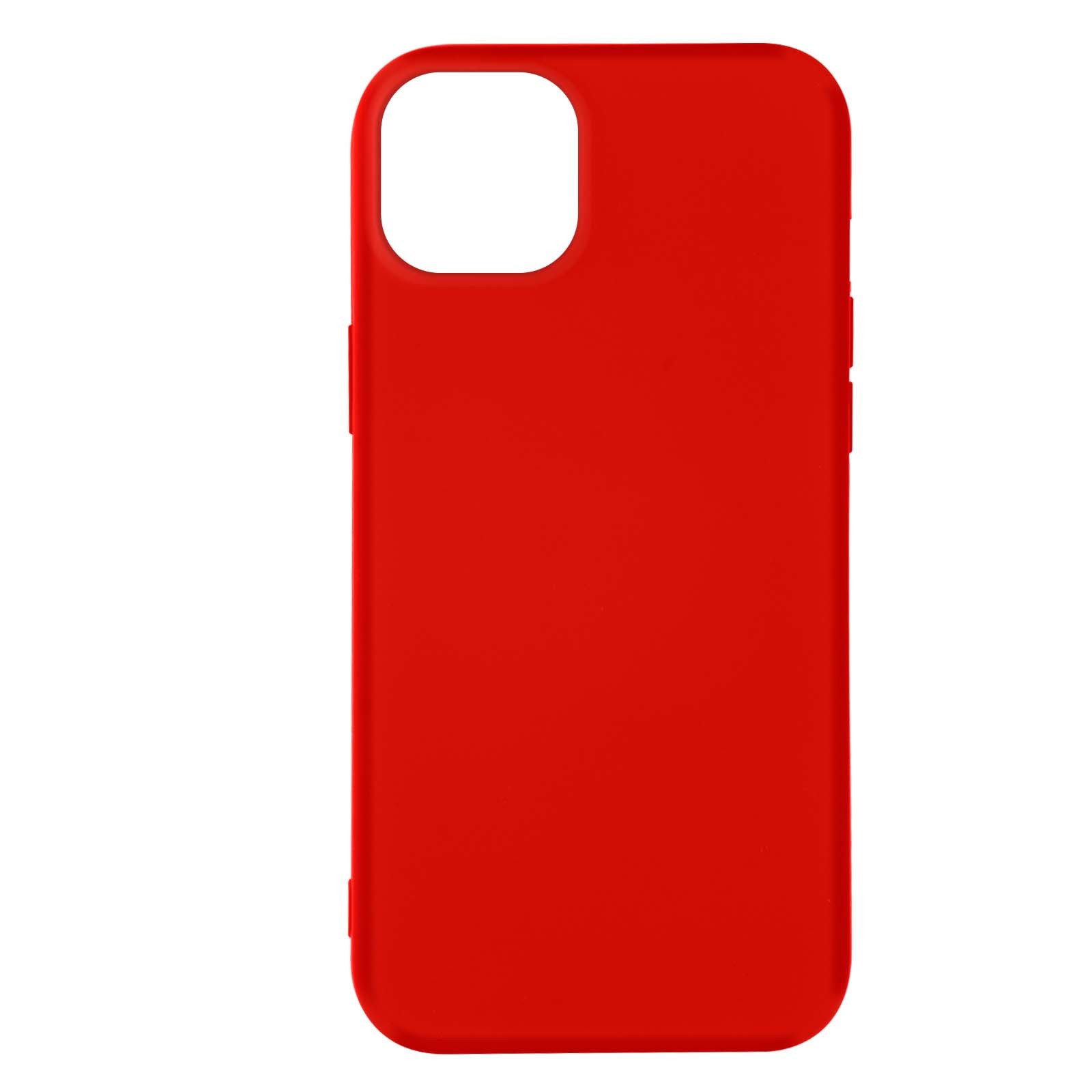 Coque iPhone 14 Plus rouge mince housse de protection semi-rigide mate