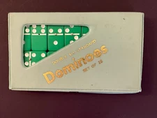 Green Dominoes Double Six *Set of 28* (Green Case)