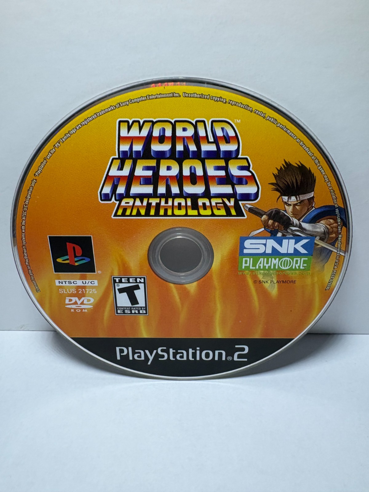 world heroes anthology ps2: disk only, GA tracked shipping.