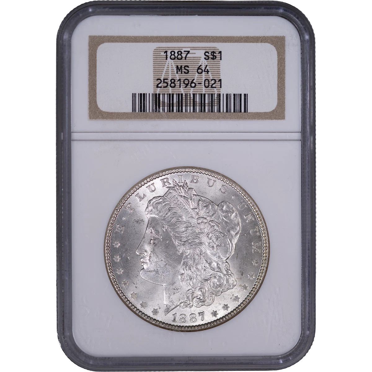 25+ NGC 1887 Year Grade MS 64 Morgan US Dollars (1878-1921) for