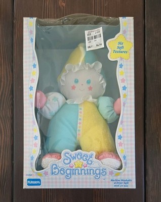 Vintage Playskool Sweet Beginnings Clown Plush Doll Pastel Toy Fairy Kei 1991