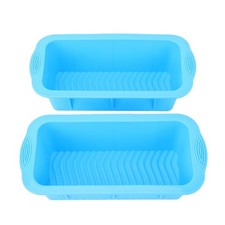 2PCS Large Ice Block Molds Reusable Silicone Ice Tray Freezer Ice Container FIS