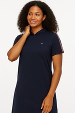 Tommy Hilfiger French Terry Tommy Hilfiger Short Sleeve Hoodie Dress, Size S