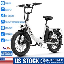 Aipas Folding Electric Bike For Adults Teens 1000W 48V 12.8Ah Family Commuter