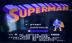 Kemco Superman (Nintendo NES, 1988) DC Comics Superman Series Game Cartridge