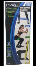 Pro Strength 3 Pack Resistance Band Set: Light, Medium  Heavy Color Coded