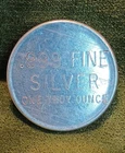 Vintage Engraved ERROR BLANK, One Troy Ounce .999 Fine Silver.  THIS IS AMAZING!