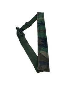 Heavy Duty Woodland Camo Small Arms Sling / Carry Strap