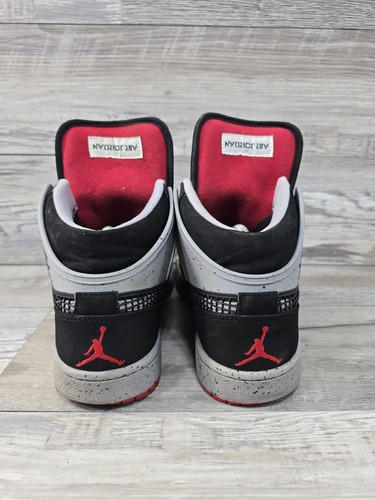 Nike Air Jordan 1 Retro 89 Mid Black Fire Red Cement Mens Size 9 Shoes Sneakers - Picture 8 of 13