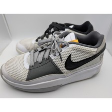 Nike JA Morant 1 'Wet Cement' Size 5Y Smoke Grey White Basketball DX2294-101