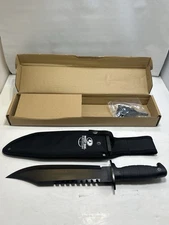 Mossy Oak Survival Knife Set with sheath and accessories.