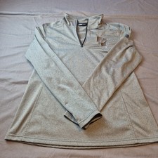 The North Face Pullover Womens L Gray Quarter Zip Long Sleeves Athletic Outdoors