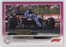 2022 Topps Formula 1 Grand Prix Driver of the Day Fuchsia /150 Fernando Alonso