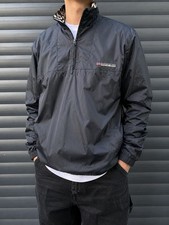 Napapijri Rainforest Black Anorak Windbreaker Jacket 1/4 Zip Men's L