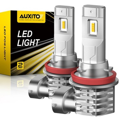H8 LED Fog Driving Light DRL Bulbs High Power Bright CANBUS Yellow AUXITO H11