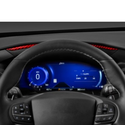 Red Carbon Fiber Speedometer Above Strip Cover Trim For Ford Explorer 2020-2023