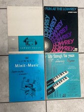 Lot Vintage Lowrey Holiday Organ Owners Manual  1978 Glide  1958 Minit Music 