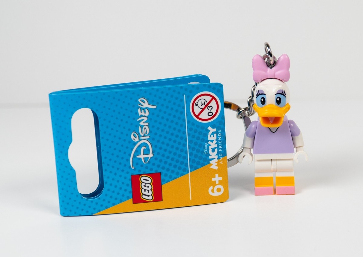 Lego Disney Daisy Duck Minifigure Key Chain (854112) New + Fast