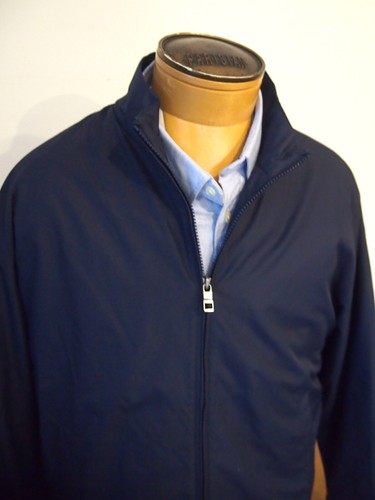 Chaqueta Bomber Peter Millar Crown Alex Performance Tela Nueva con Etiquetas XL $185 Azul Marino - Imagen 2 de 12