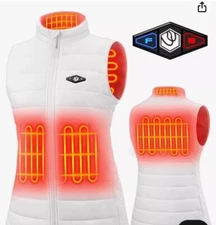WASOTO Heated Vest Women Large l White