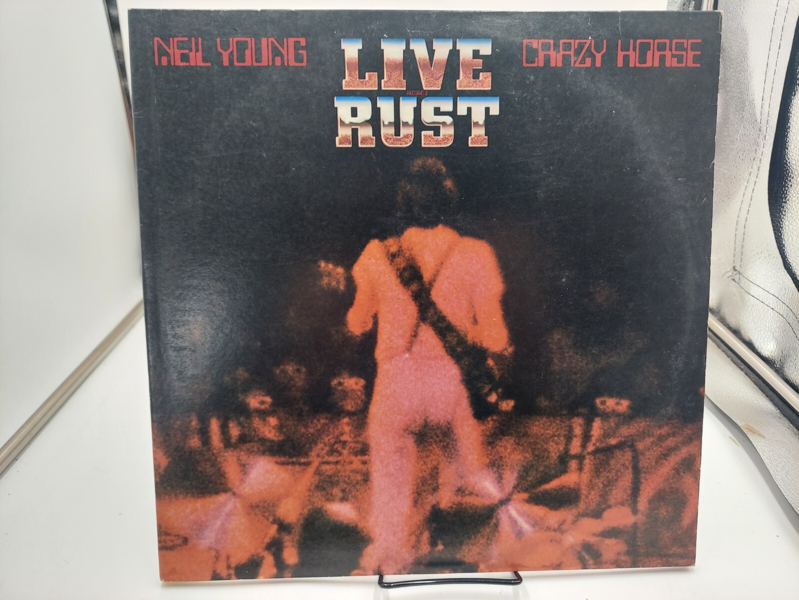Disco NEIL YOUNG Live Rust 2LP REPETICIÓN 1979 ultrasónico limpio EX cVG+.
