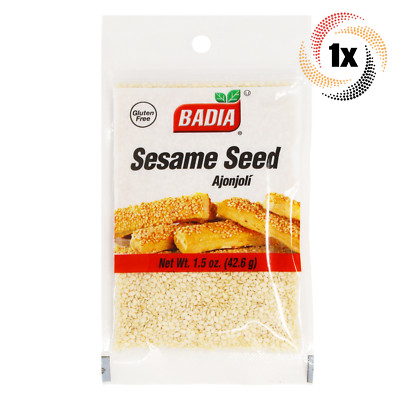 1x Bag Badia Sesame Seed Ajonjoli | 1.5oz | Gluten Free No MSG & Kosher