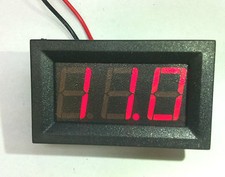 Voltmetro digitale DC 5-30V Led Rosso tensione tester auto moto camper- Posta1