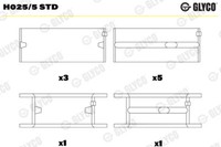 Glyco Kurbelwellenlager FüR VW Golf I Cabriolet 155 1.8 1.6 19E 1G1 1.8I Cat