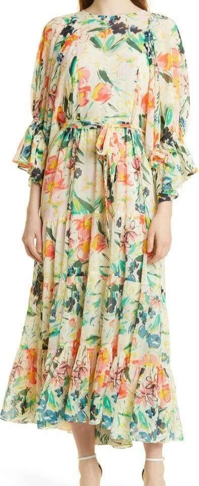 Baker long floral clearance dress