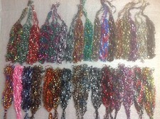 Trellis Ladder yarn necklace FULLER FLUFFIER MORE DENSE 60 COLORS SPARKLING