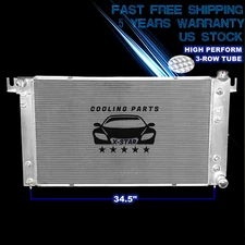 3 Rows Aluminum Radiator For 1994-2001 Dodge Ram 1500 2500 3500 3.9 5.2 5.9 GAS