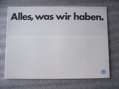 Volkswagen Polo, Golf, Jetta, Scirocco, Passat, Caravelle Prospekt, 1.1986, D