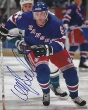 Autographed 8X10 ULF SAMUELSSON New York Rangers  Photo -  w/ COA