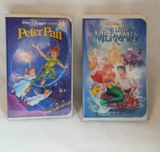 DisneyVHS Black Diamond Little Mermaid Peter Pan Clamshell Cases