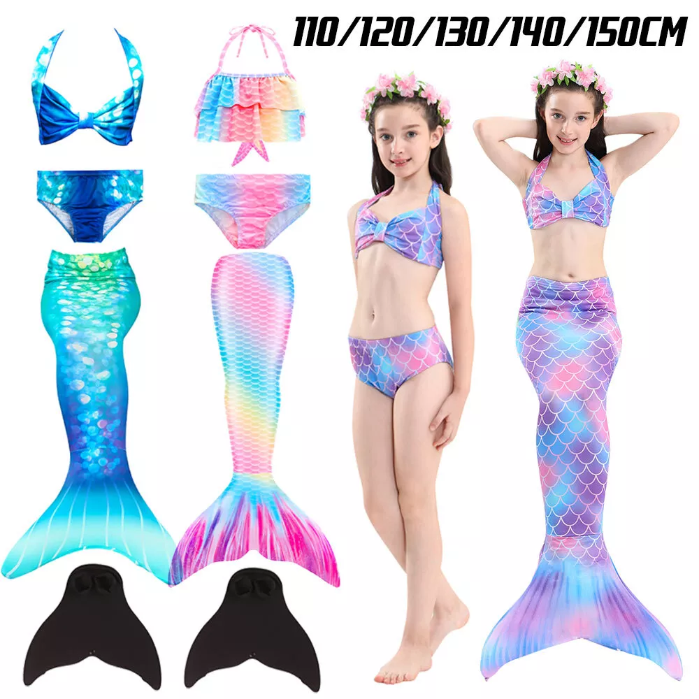 Mermaid swimming hotsell costume child