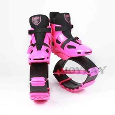 Joyfay Jumping Shoes Fitness Bounce Boots for Unisex Kids Adults Rose Pink Shell