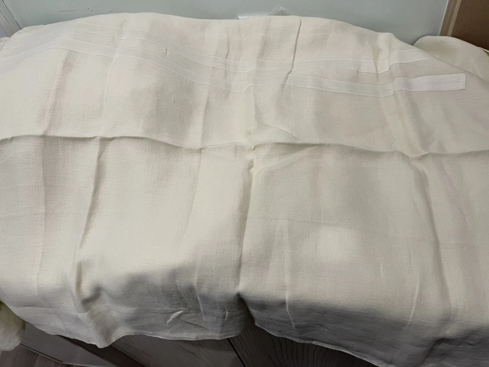 Pratesi Italia NUEVO CON ETIQUETAS 1 pieza King Sham 100 % lino beige italiano Foto 2 de 4