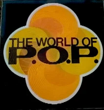 2-VINTAGE 1960'S RARE VARI VUE THE WORLD OF P.O.P Beautiful Unused Sticker NOS