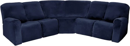 Anbausofabezug 5-Sitzer Ecksofa Couch Schonbezug Stretch Möbelbezug - Bild 99 von 134