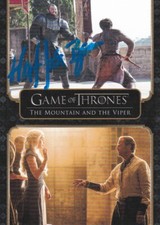 Hafthor Julius Bj&ouml;rnsson &middot; Game of Thrones &middot; Clegane &middot; Sammelkarte &middot; Autogramm