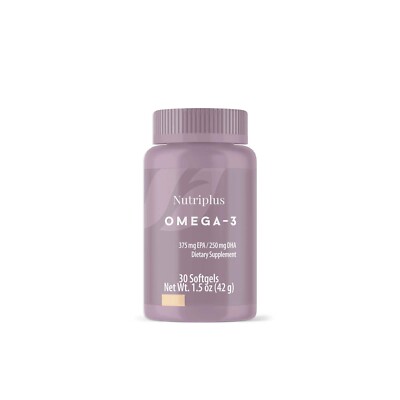 Farmasi Nutriplus Omega-3 Fischöl Kapseln - 30 Stück, 42g, EPA & DHA Unterstü...