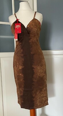 Miss Sixty dress Debra dress boho style size M batik light/dark brown new new